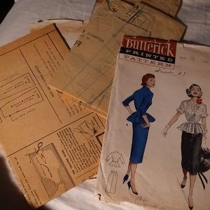 Butterick 1940s 2 Piece Ladies Suite sz 14